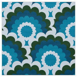 Retro 60s 70-sekunders Mod-struktur Scallop mönste Tyg