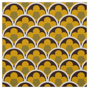 Retro 60s 70s-format i mönster tyg
