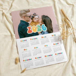 Retro 60s Hippie 2025-fotokalender Poster