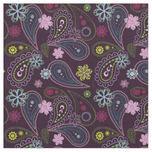 Retro 60's Paisley DIY Mask Tyg