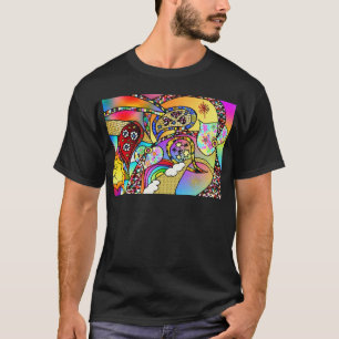 Retro 60s Psychedelic Hearts Paisley Gifts Apparel Tröja