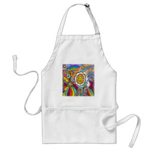 Retro 60s Psychedelic Sunshine Eagle Apparel Gifts Förkläde