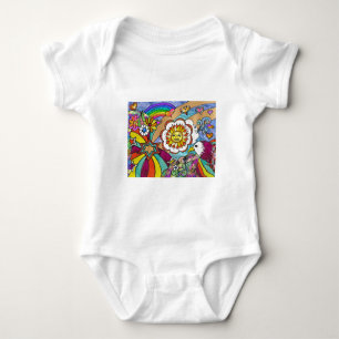 Retro 60s Psychedelic Sunshine Eagle Apparel Gifts T-shirt