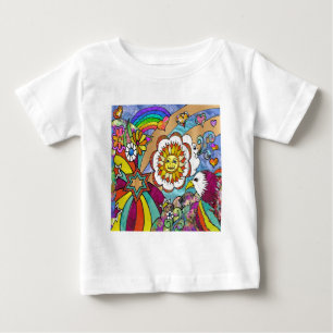 Retro 60s Psychedelic Sunshine Eagle Apparel Gifts T Shirt