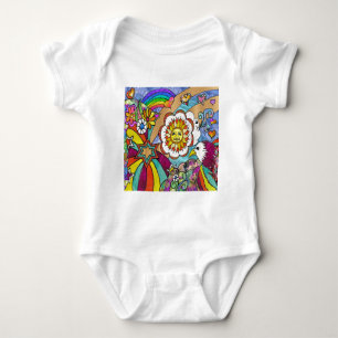 Retro 60s Psychedelic Sunshine Eagle Apparel Gifts T Shirt