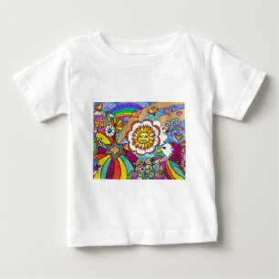 Retro 60s Psychedelic Sunshine Eagle Apparel Gifts T Shirt