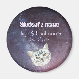 Retro 60s rymdgalaxi studenten magnet