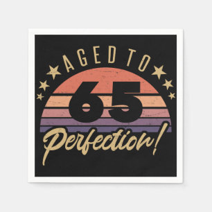 Retro 65e Birthday Humor Pappersservett