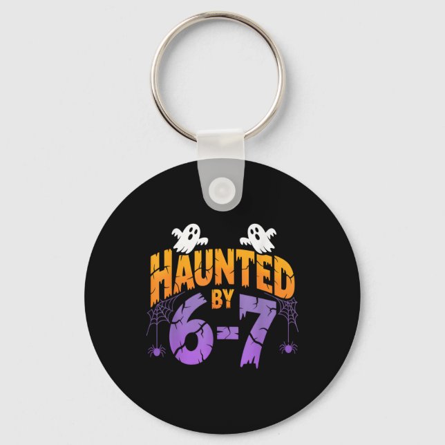 Retro 67 Halloween spöklik Six Seven 67 Hal Nyckelring (Framsida)