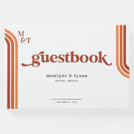 Retro 70 | Bröllop Guest Bok