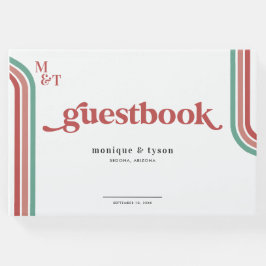 Retro 70 | Bröllop Guest Bok