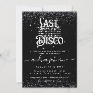 Retro 70 Last Disco Bachelorette Helg Inbjudningar