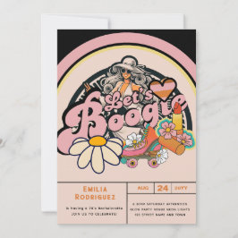 Retro 70 s Boogie Disco Dancing Möhippa Bacheloret Inbjudningar