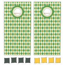 Retro 70:s Diamond Mint Grönt Olive Design