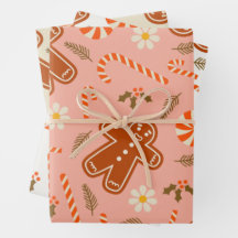 Retro 70:s Pepparkaksgubbe Papper juldeeller