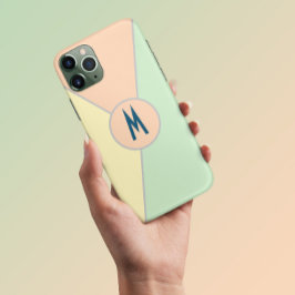 Retro 70-sekunders teal-pastellblock Färg för pers