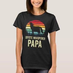 Retro 70-tal Coyote Hunting Pappa Pappa Yote Hunte T Shirt