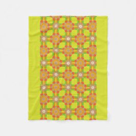 Retro/70-tal Mönster Chic Fleece Blanket