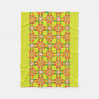 Retro/70-tal Mönster Chic Fleece Blanket