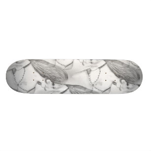 Retro 70-talbikiniflicka mini skateboard bräda 18,5 cm