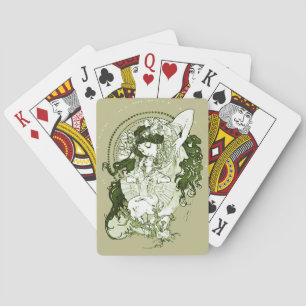 Retro 70-talet Art nouveau Casinokort