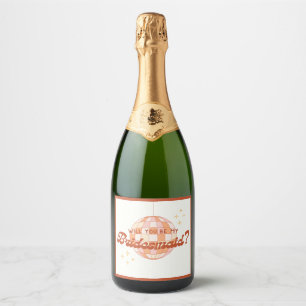 Retro 70-talet Disco Boll Bridesmaid Frieri champa