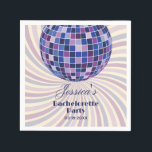 Retro 70-talet Groovy Last Disco Bachelorette Part Pappersservett<br><div class="desc">Retro 70-talet Groovy Last Disco Bachelorette Party Napkins</div>