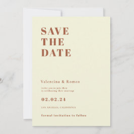 Retro 70-talet inspirerade Orange Bröllop spara da Inbjudningar