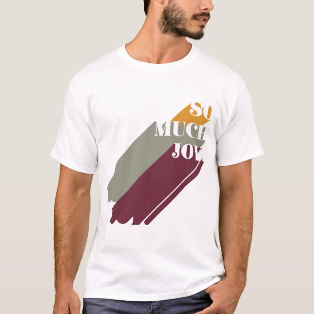 Retro 70-talet så mycket glädjande julgudstjänst t shirt (Framsida)