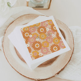 Retro 70-talets barndusch pappersservett