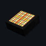 Retro 70-talets Gult för Orange Pets Smyckeskrin<br><div class="desc">Den här funkyn är den ursprungliga 70-talsindikerade presentboxdesignen gjord för att se ut som grå 1970-talets eller sen 1960-talets vintage i skuggor av orange, guld gult, större grönt och rödbrun på vitt. Det sömlösa mönster som kontrolleras är något bedrövat, så det ser ut som om det har målats på. Det...</div>
