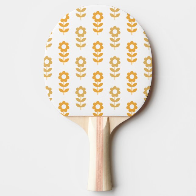 Retro 70-talets mitten av seklet skandinaviskt blo pingisracket (Framsidan)