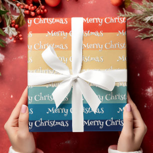 Retro 70-talets Rand God jul Presentpapper