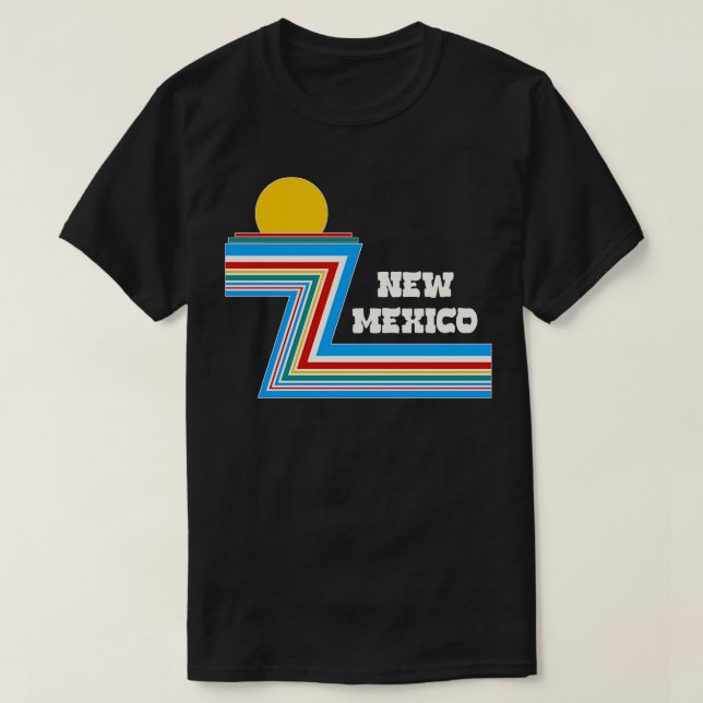 Retro 70-talets Rand Travel New mexico T Shirt (Design framsida)