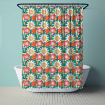 RETRO 70-talets Scallop Blommig Hippie Solsken I B