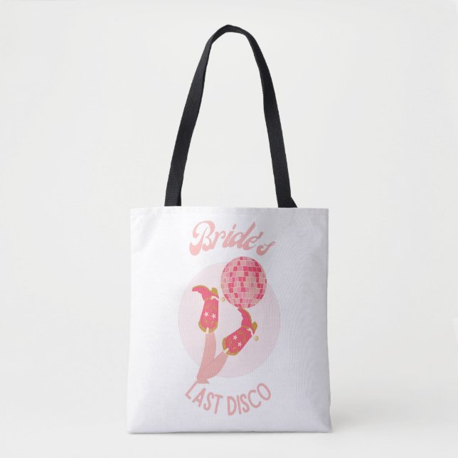 Retro 70-talets sista Disco Bachelorette-parti Tygkasse (Framsida)