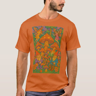 Retro 70-talets skogsgnomes t shirt