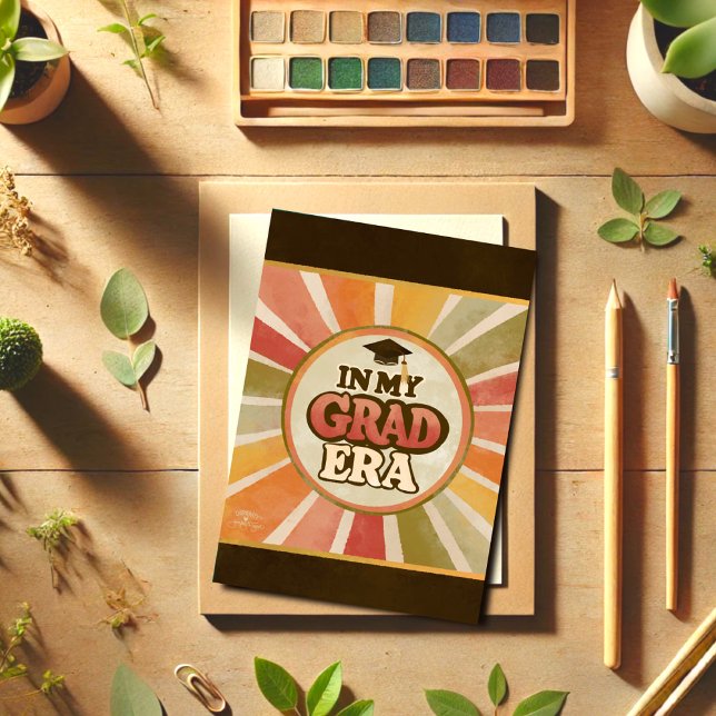 Retro 70-talets Snyggt fungerar i min Grad Era-cit Kort (Skapare uppladdad)