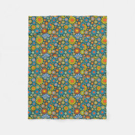 Retro/70-talflower power fleecefilt