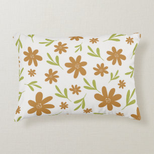 Retro 70-tals Blomma - Boho Höst Dekor Prydnadskudde