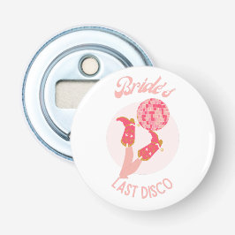 Retro 70-tals Brudens Sista Disco Möhippa Fest Flasköppnare