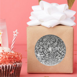 Retro 70-tals Disco Ball - Klassisk Rund Klistermä Runt Klistermärke