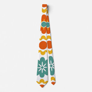 Retro 70-tals geometriskt Flower Power Boho Slips