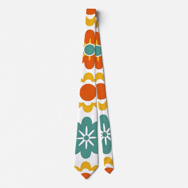 Retro 70-tals geometriskt Flower Power Boho Slips (Framsida)