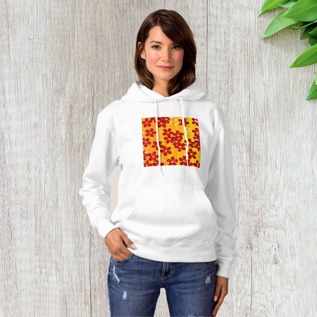 Retro 70-tals Groovy Blommönster T Shirt (Skapare uppladdad)