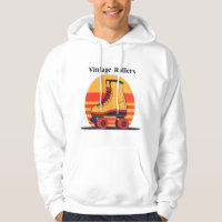 Retro 70-tals rullskridsko hoodie