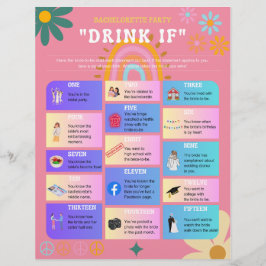 Retro 70-tals stil Söndagskväll Drink Om Spel