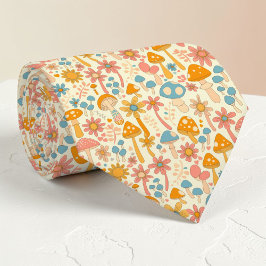 Retro 70-tals Svamp Klassisk Skräddarsydd Slip Slips