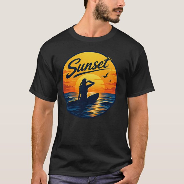 Retro 70-talsdesign  t shirt (Framsida)