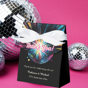 Retro 70-talsfest Discoklot Glitter Glam Bröllop Presentaskar